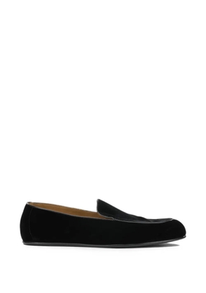 TOM FORD velvet piping loafers - Black