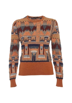 Etro Pre-Owned jacquard sweater - Orange