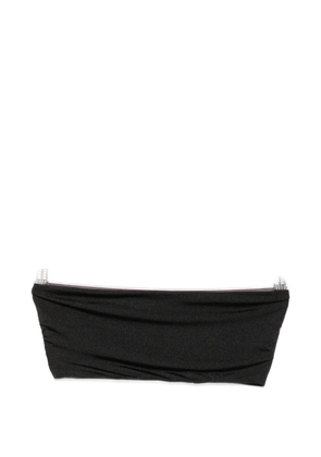 MOUTAKI ruched bikini top - Black