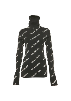 Balenciaga Pre-Owned logo-print sweater - Black