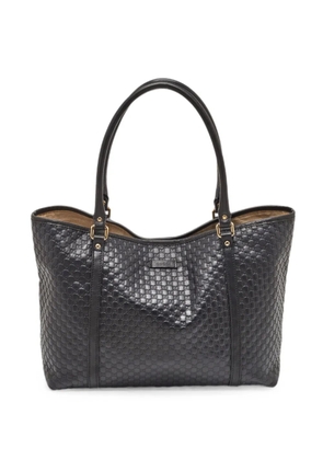 Gucci Pre-Owned Microguccissima leather tote bag - Black