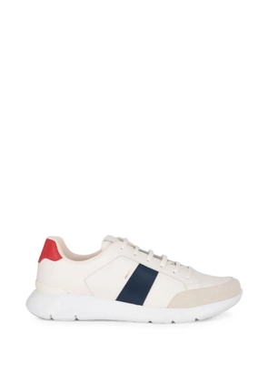 Isaia Amalfi 02 panelled sneakers - White