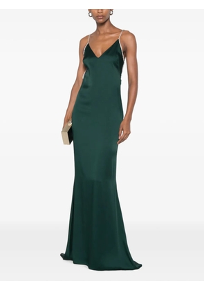 TOM FORD crystal-embellished backless gown - Green