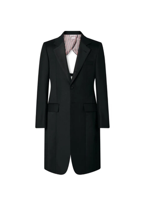 Thom Browne apron tailored overcoat - Black