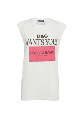 Dolce & Gabbana Pre-Owned printed oversized T-shirt - White