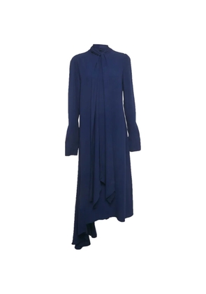 Marni Pre-Owned tie-neck satin maxi dress - Blue