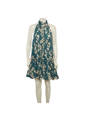 ZIMMERMANN ruffled-hem mini dress - Blue