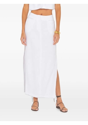 JBQ side-slit skirt - White