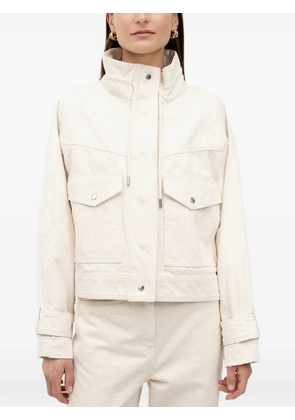 BOSS textured drawstring jacket - Neutrals