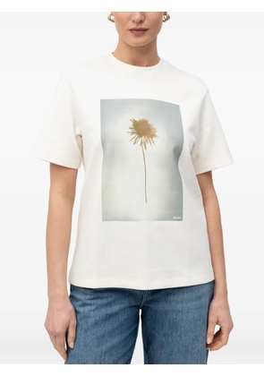 BOSS graphic-print T-shirt - Neutrals