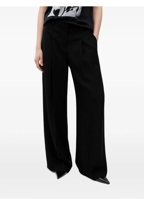 BOSS pinstripe wide-leg trousers - Black