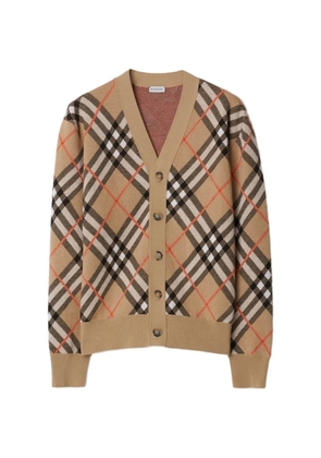 Burberry checked cardigan - Neutrals