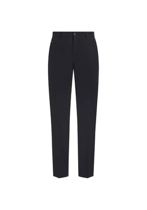 Dolce & Gabbana logo-tag tailored trousers - Blue