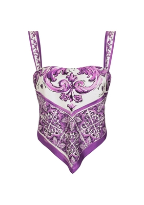 Dolce & Gabbana silk top - Purple