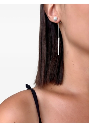 HZMER JEWELLERY faux-pearl drop earrings - Silver