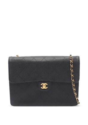 CHANEL Pre-Owned 1997-1999 Jumbo Classic Flap shoulder bag - Black