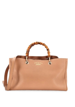 Gucci Pre-Owned Bamboo Shopper Leather Medium tote bag - Neutrals