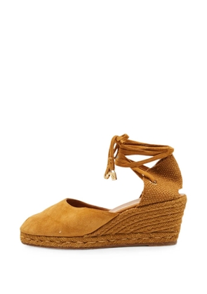 Loro Piana Pre-Owned wedge raffia pumps - Neutrals