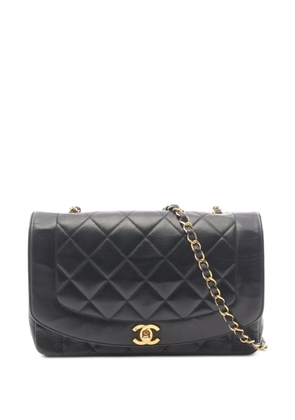 CHANEL Pre-Owned 1994-1996 Diana matelasse crossbody bag - Black