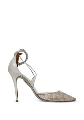 Aquazzura Matilde lace-up pumps - White