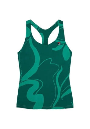 Fila abstract-print racerback tank top - Green