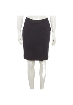 Max Mara wrap-design pencil mini skirt - Blue