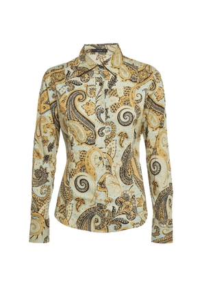 Etro Pre-Owned paisley-print button-front shirt - Yellow