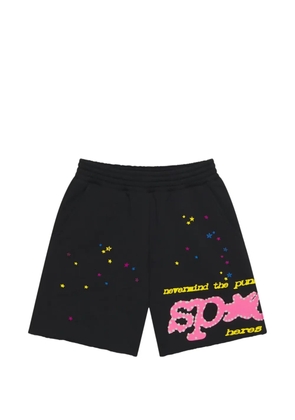 SP5DER Punk V2 logo-print shorts - Black