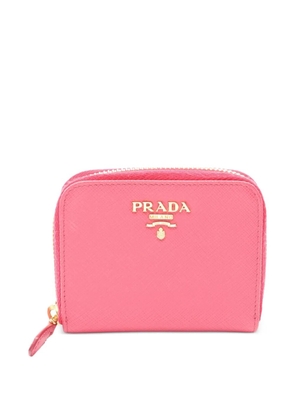 Prada Pre-Owned 2010s round-zipper leather coin purse - Pink