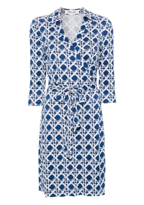 DVF Diane von Furstenberg Jenna silk wrap dress - Blue