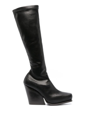 Stella McCartney 105mm wedge-heel knee-length boots - Black