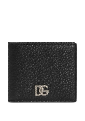 Dolce & Gabbana calfskin wallet with logo - Black