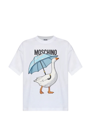 Moschino goose-print T-shirt - White