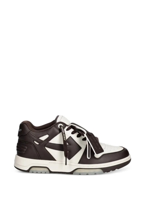 Off-White Out Of Office panelled leather sneakers - Brown