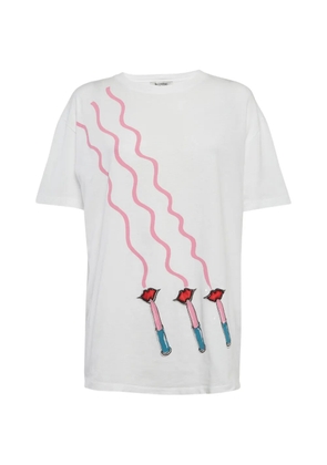 Valentino Garavani Pre-Owned lipstick-print jersey T-shirt - White