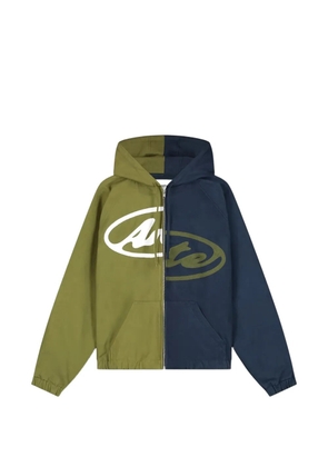 Arte Antwerp logo-print panelled hoodie - Blue