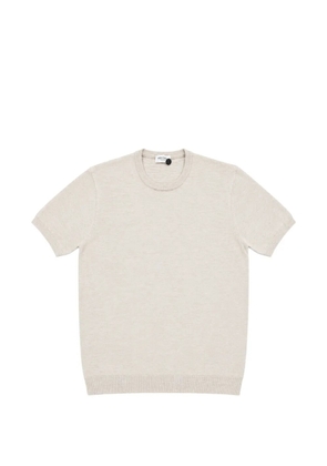 Heritage fine-knit short-sleeve T-shirt - Neutrals
