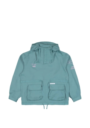WTAPS Chamber logo-print hoodie - Green