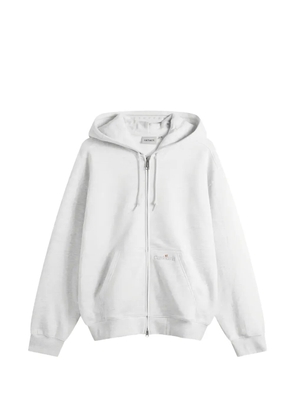 Carhartt WIP logo-embroidered zip-up hoodie - Grey