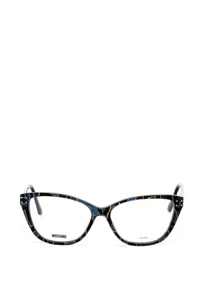 Moschino cat-eye frame glasses - Blue