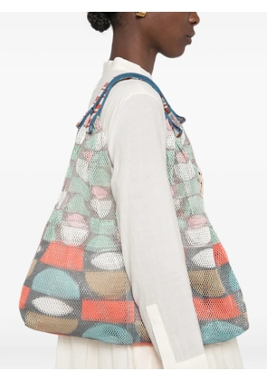 Épice small Udaipur geometric-print tote bag - Green