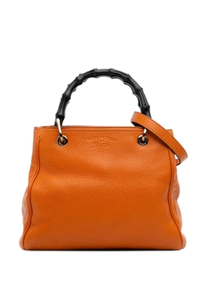 Gucci Pre-Owned 2016-2025 Small Calfskin Bamboo Shopper satchel - Orange