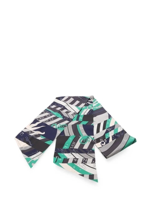 Hermès Pre-Owned 2010s Astrologie Nouvelle scarf - Blue