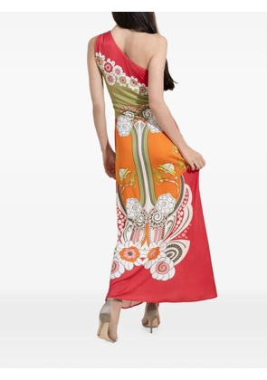 La DoubleJ Ambrosia Placée one-shoulder maxi dress - Red
