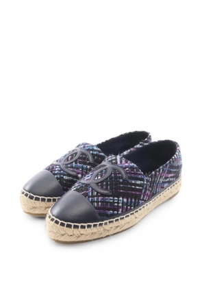 CHANEL Pre-Owned 1986-1988 CC Coco Mark espadrilles - Blue