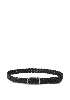 Brunello Cucinelli braided leather belt - Black