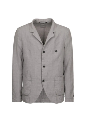 Hannes Roether button-fastening patch-pocket blazer - Grey