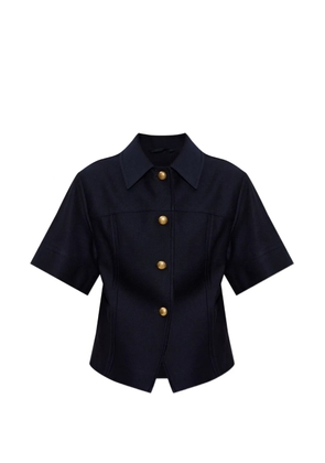 Max Mara short-sleeve button-up jacket - Blue