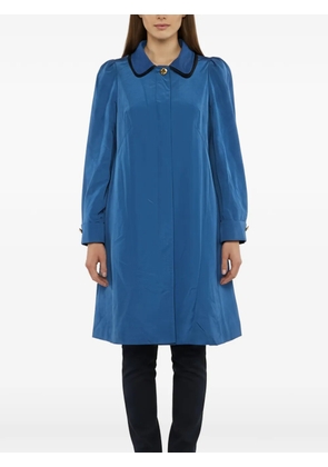 See by Chloé ottoman-knit mid-length coat - Blue