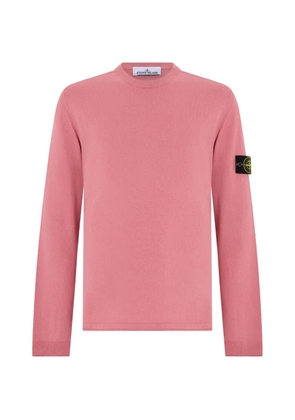 Stone Island logo-patch sweater - Pink